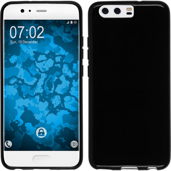 PhoneNatic Case kompatibel mit Huawei P10 Plus - schwarz Silikon Hülle  Cover