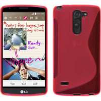 PhoneNatic Case kompatibel mit LG G3 Stylus - pink Silikon Hülle S-Style + 2 Schutzfolien
