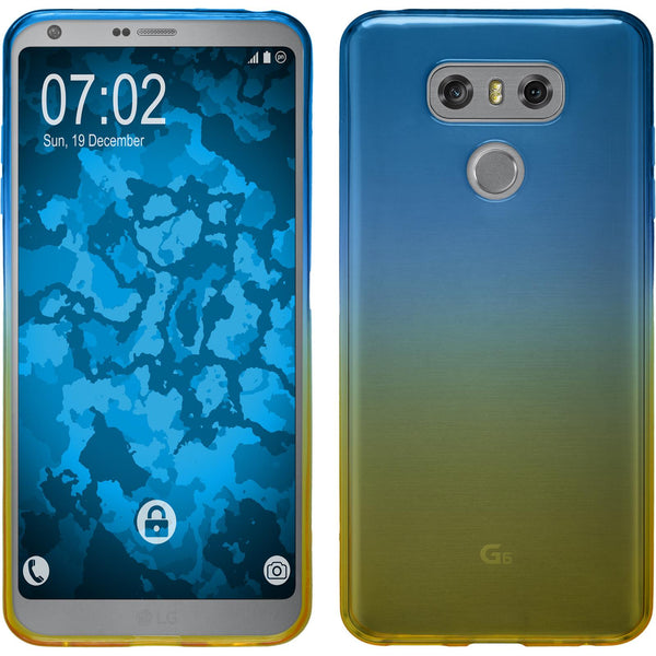 PhoneNatic Case kompatibel mit LG G6 - Design:02 Silikon Hülle OmbrË + 2 Schutzfolien