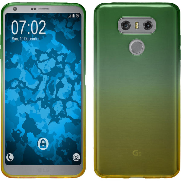 PhoneNatic Case kompatibel mit LG G6 - Design:03 Silikon Hülle OmbrË + 2 Schutzfolien