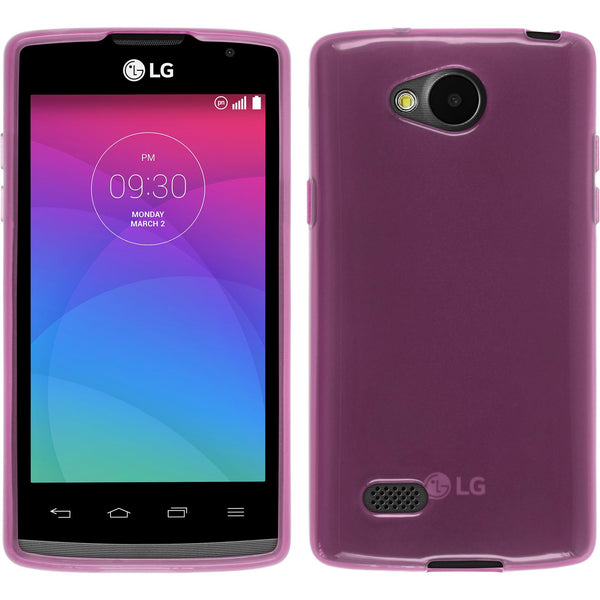 PhoneNatic Case kompatibel mit LG Joy - rosa Silikon Hülle transparent + 2 Schutzfolien