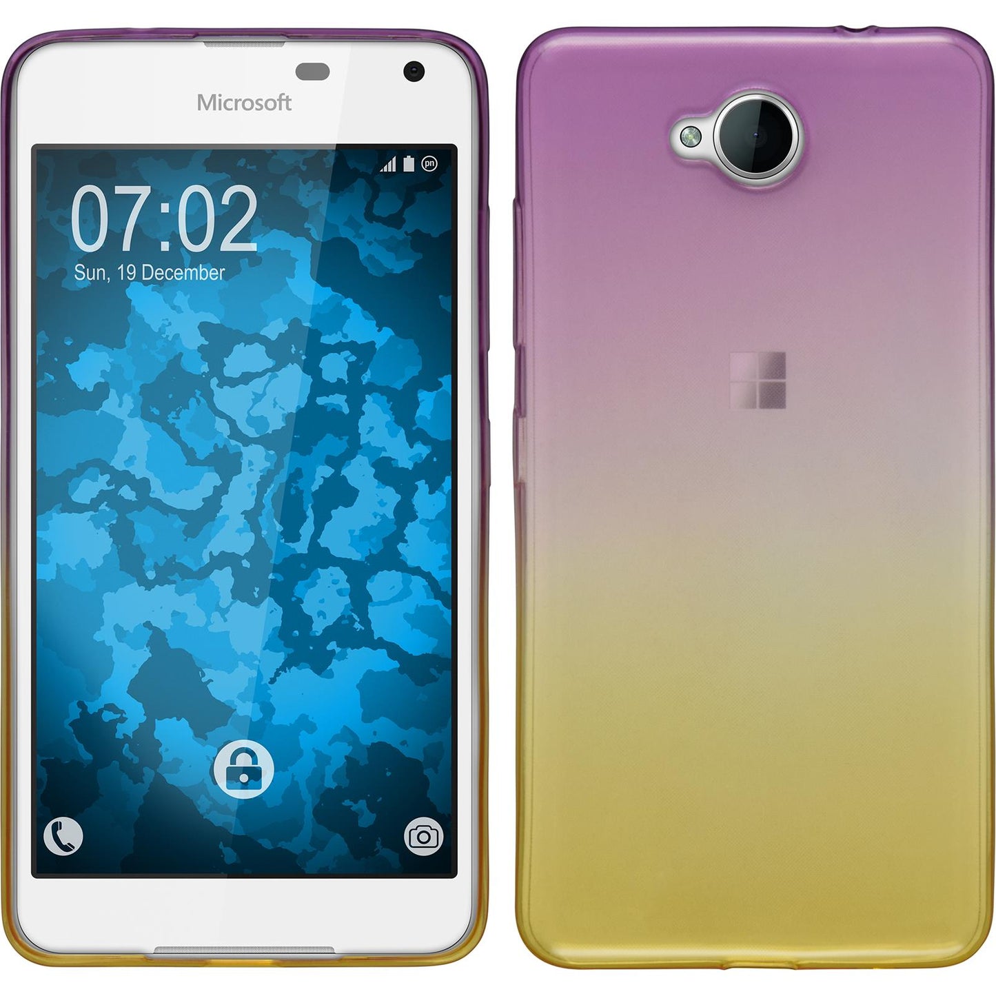 PhoneNatic Case kompatibel mit Microsoft Lumia 650 - Design:05 Silikon Hülle OmbrË Cover