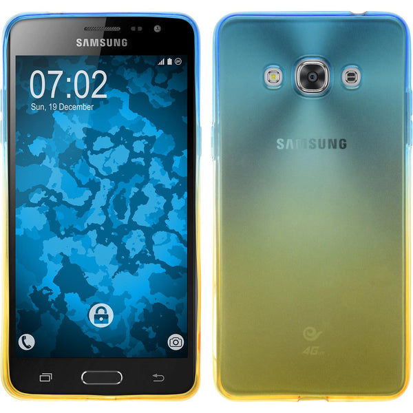 PhoneNatic Case kompatibel mit Samsung Galaxy J3 Pro - Design:02 Silikon Hülle OmbrË + 2 Schutzfolien