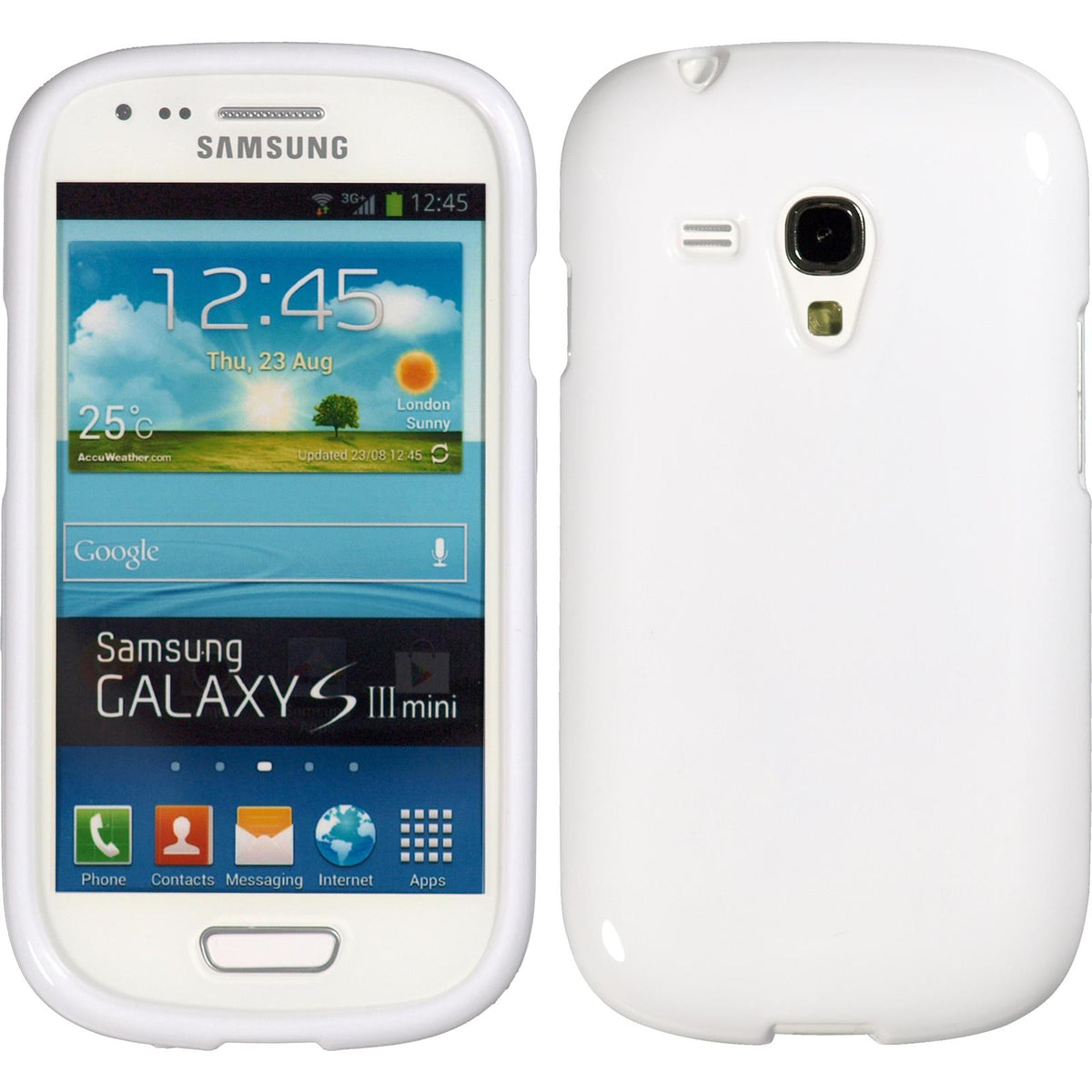 Silikonhülle für Samsung Galaxy S3 Mini Candy weiß – PhoneNatic Shop