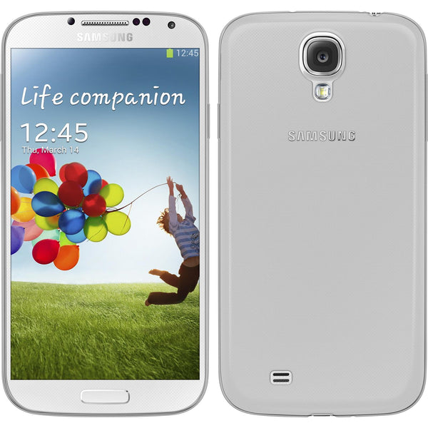 PhoneNatic Case kompatibel mit Samsung Galaxy S4 - clear Silikon Hülle Slimcase + 2 Schutzfolien