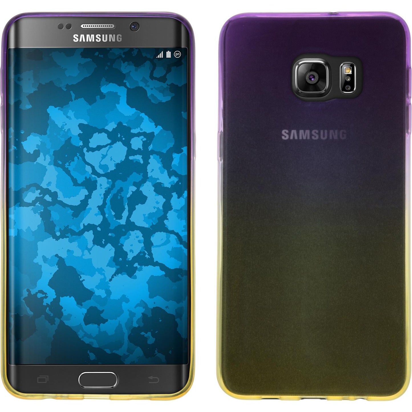 PhoneNatic Case kompatibel mit Samsung Galaxy S6 Edge Plus - Design:05 Silikon Hülle OmbrË Cover