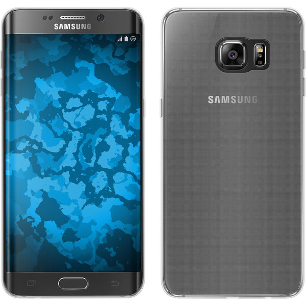 PhoneNatic Case kompatibel mit Samsung Galaxy S6 Edge Plus - clear Silikon Hülle Slimcase Cover