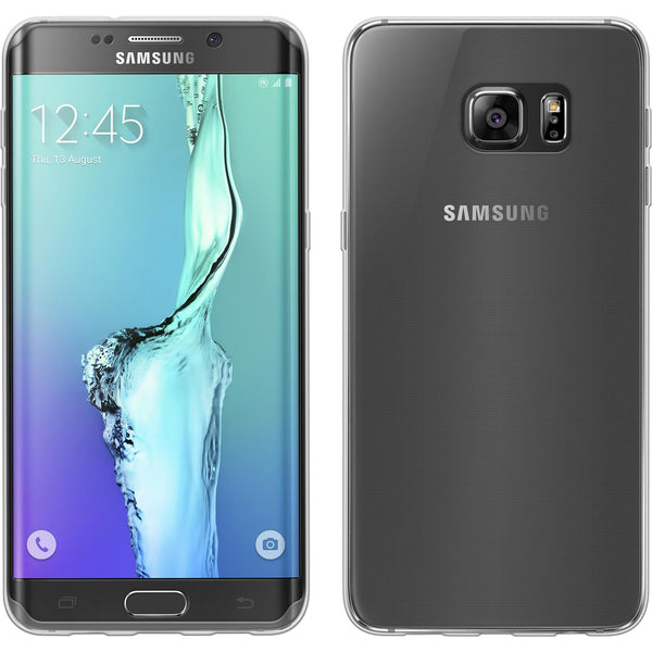 PhoneNatic Case kompatibel mit Samsung Galaxy S6 Edge Plus - Crystal Clear Silikon Hülle transparent Cover