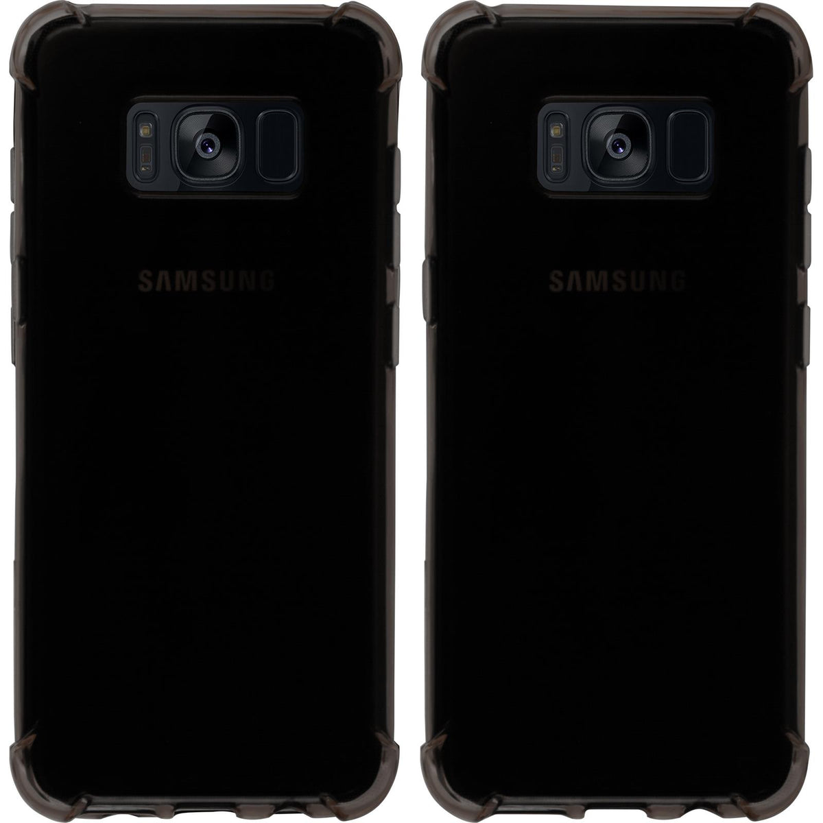 PhoneNatic Case kompatibel mit Samsung Galaxy S8 - grau Silikon Hülle Shock-Proof + flexible Folie