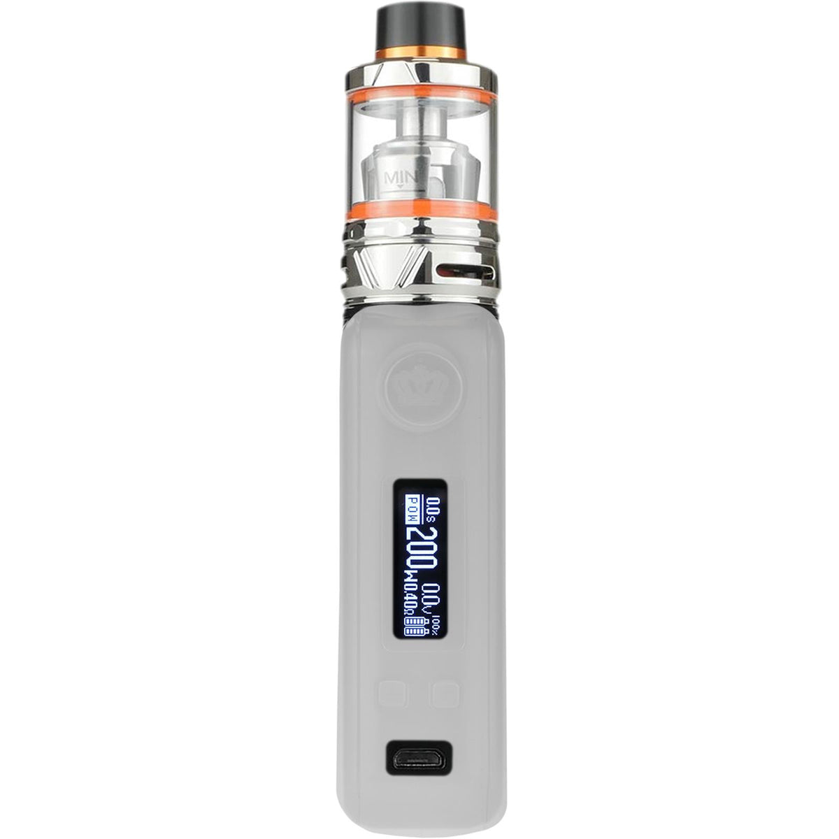 PhoneNatic Case für Uwell Crown 4 Hülle Silikon weiß Cover T