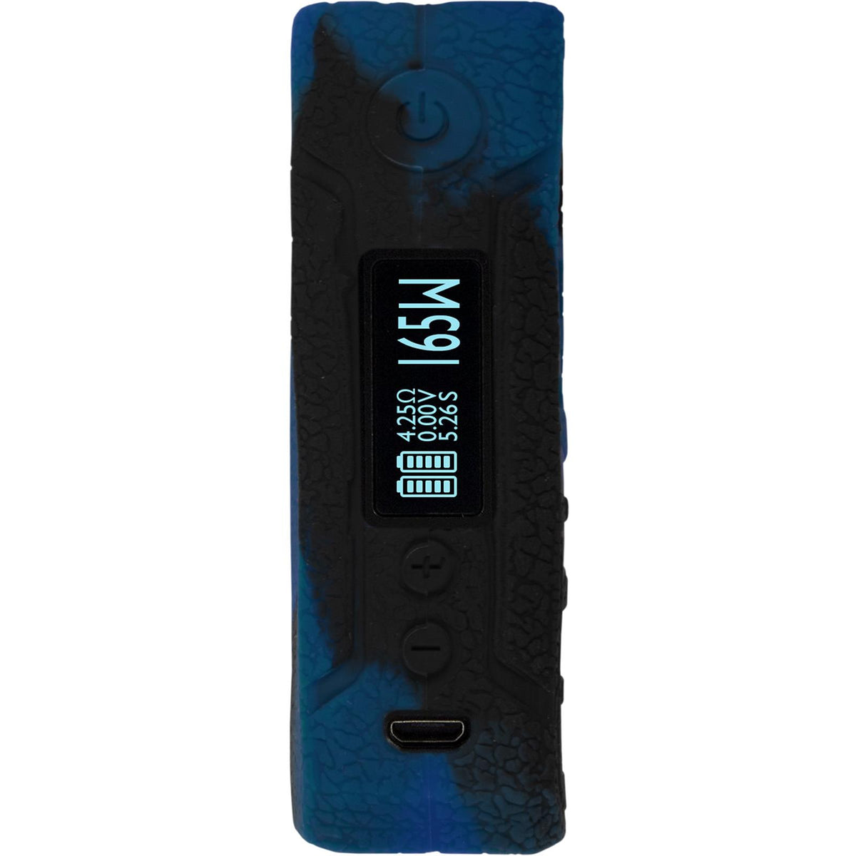 PhoneNatic Case für VOOPOO Drag 2 Hülle Silikon schwarz-blau
