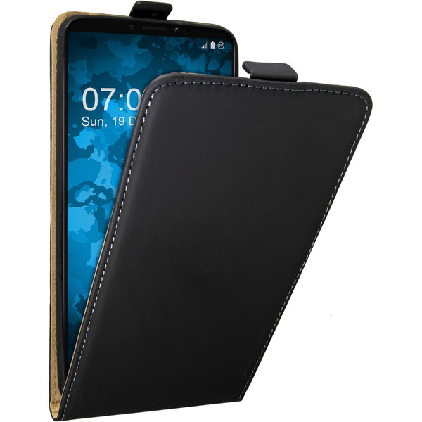 Kunst-Lederhülle für Xiaomi Mi Max 3 Flip-Case schwarz Cover