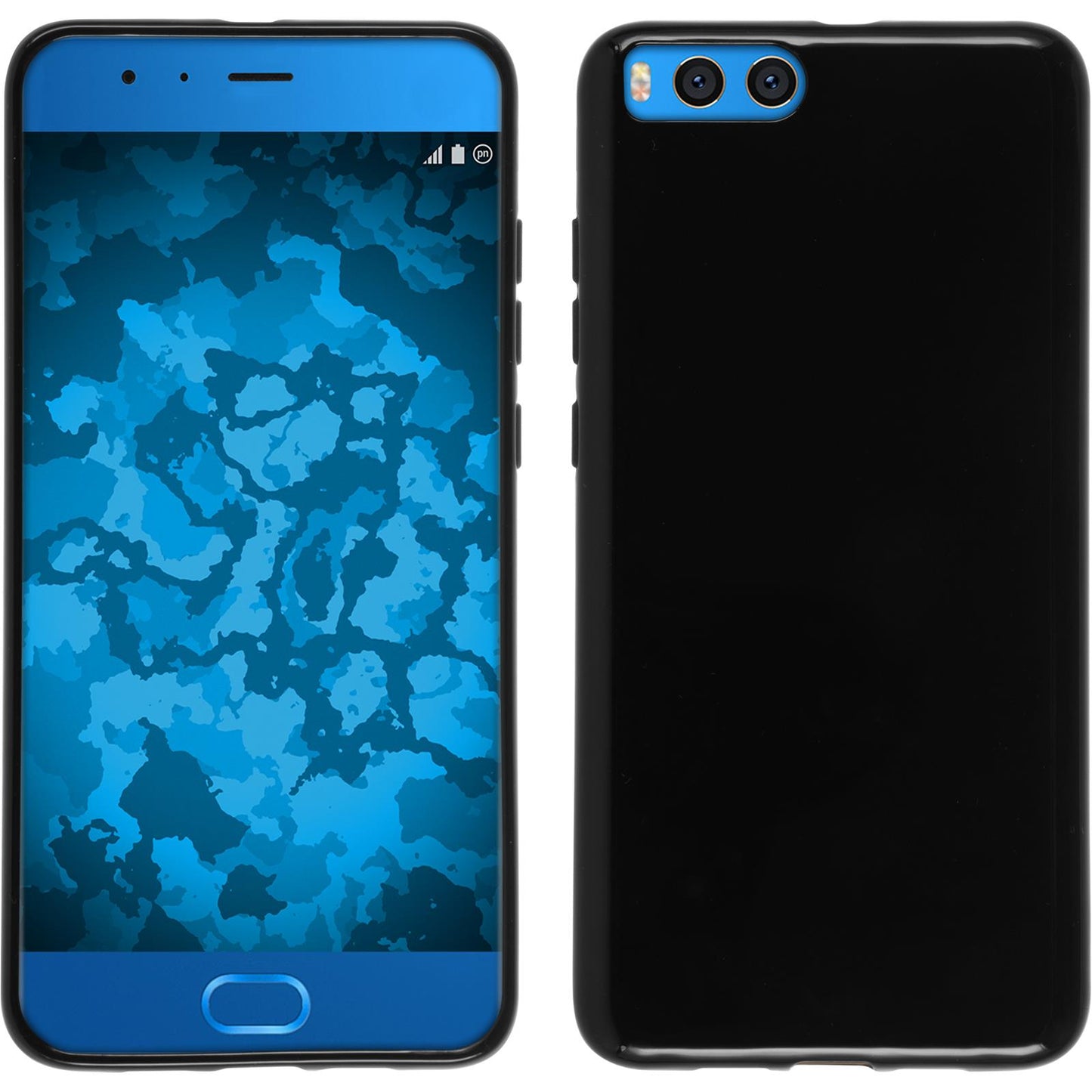 PhoneNatic Case kompatibel mit Xiaomi Mi Note 3 - schwarz Silikon Hülle Cover