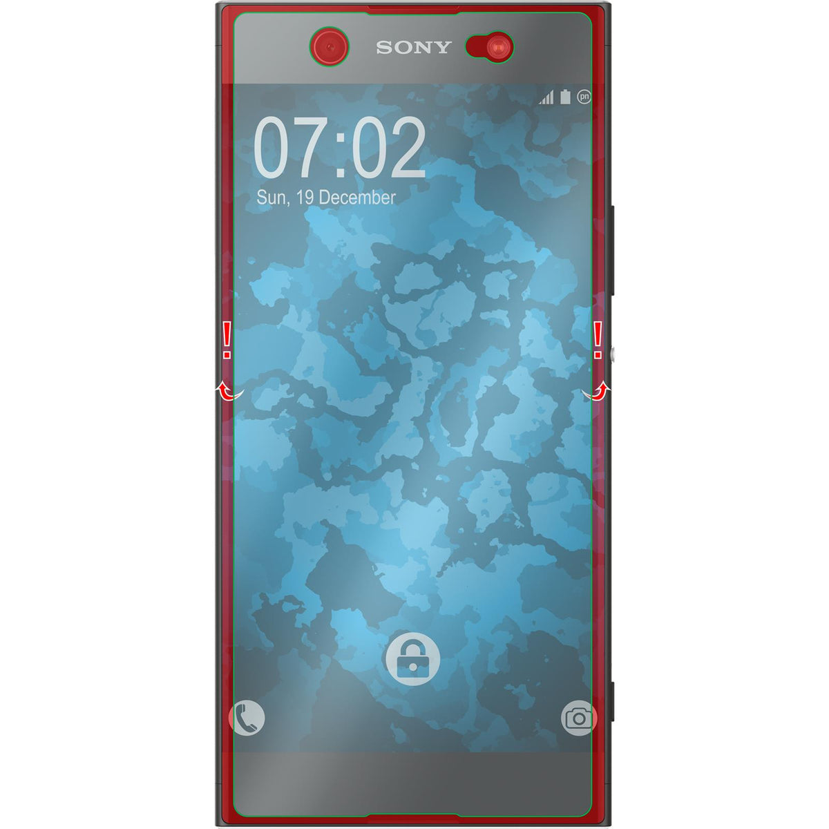 1x Glas-Folie klar für Sony Xperia XA1 Ultra – Ansicht 3