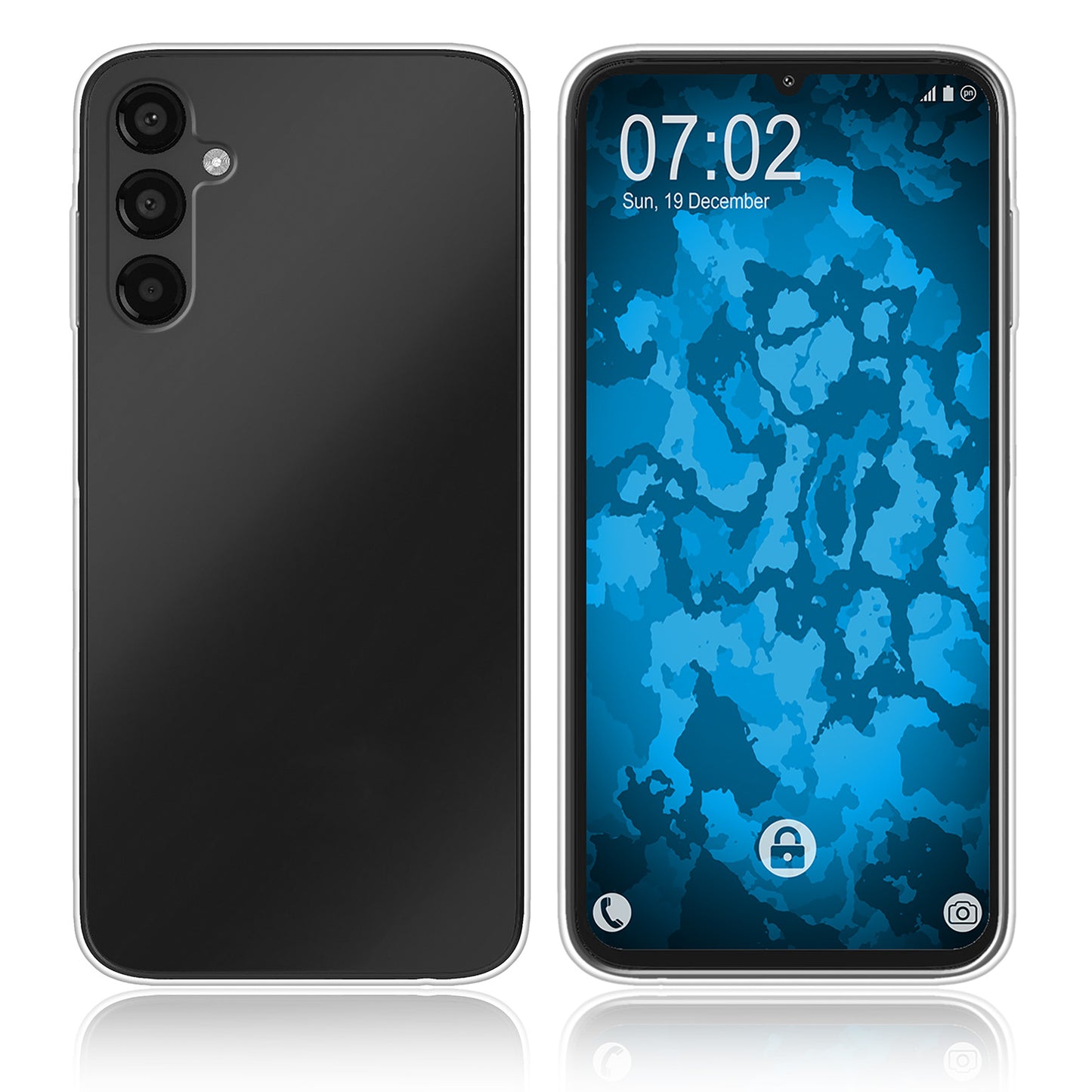 PhoneNatic Case kompatibel mit Samsung Galaxy A15 – Transparent Silikon Hülle crystal-case Cover