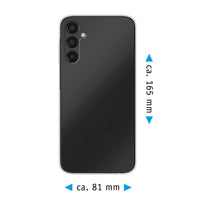 PhoneNatic Case kompatibel mit Samsung Galaxy A15 – Transparent Silikon Hülle crystal-case Cover