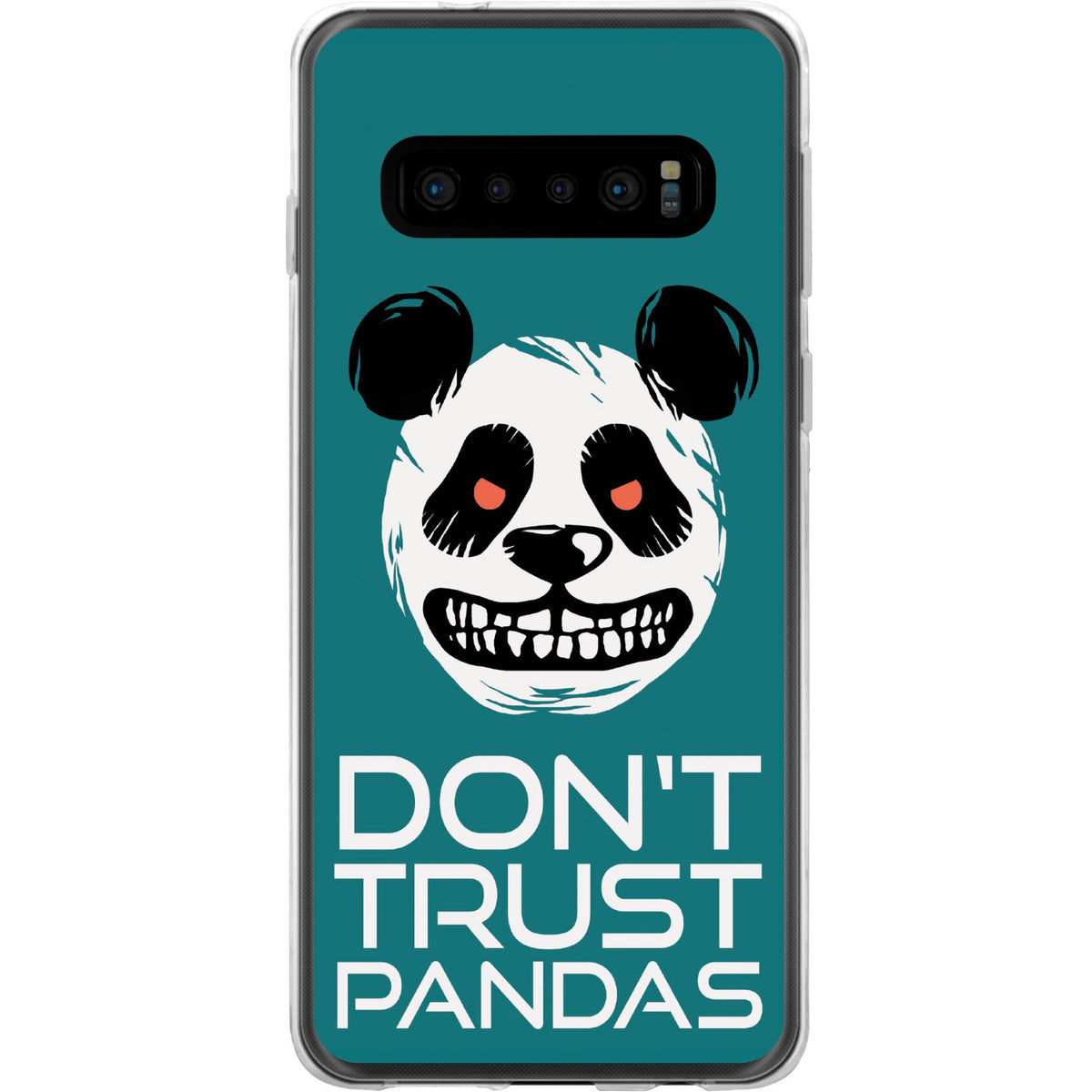 Case für Samsung Galaxy S10 Silikon-Hülle Crazy Animals Panda M2 – Ansicht 2