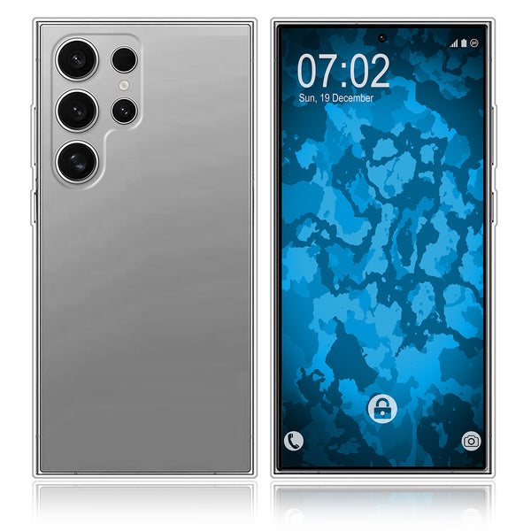 PhoneNatic Case kompatibel mit Samsung Galaxy S25 Ultra – Transparent Silikon Hülle crystal-case Cover