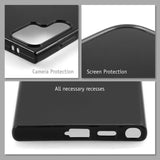 PhoneNatic Case kompatibel mit Samsung Galaxy S24 Ultra – Transparent Silikon Hülle crystal-case Cover