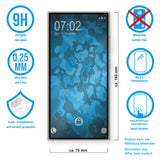 3x Glas-Folie klar  für Samsung Galaxy S24 Ultra – Panzerglas für Samsung Galaxy S24 Ultra