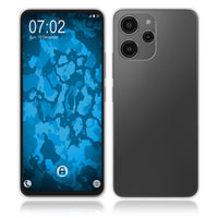 PhoneNatic Case kompatibel mit Xiaomi Redmi 12 – Transparent Silikon Hülle crystal-case Cover