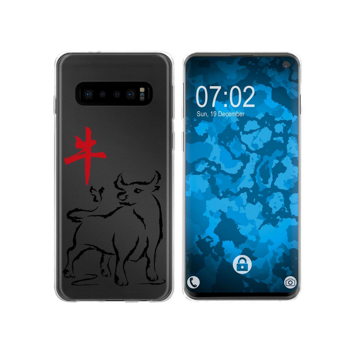 Case für Samsung Galaxy S10 Silikon-Hülle Tierkreis Chinesisch M1 – Ansicht 2