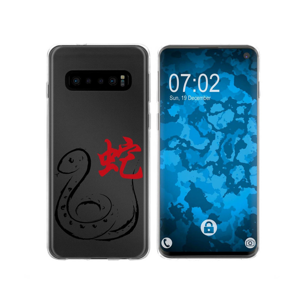 Case für Samsung Galaxy S10 Silikon-Hülle Tierkreis Chinesisch M1 – Ansicht 6