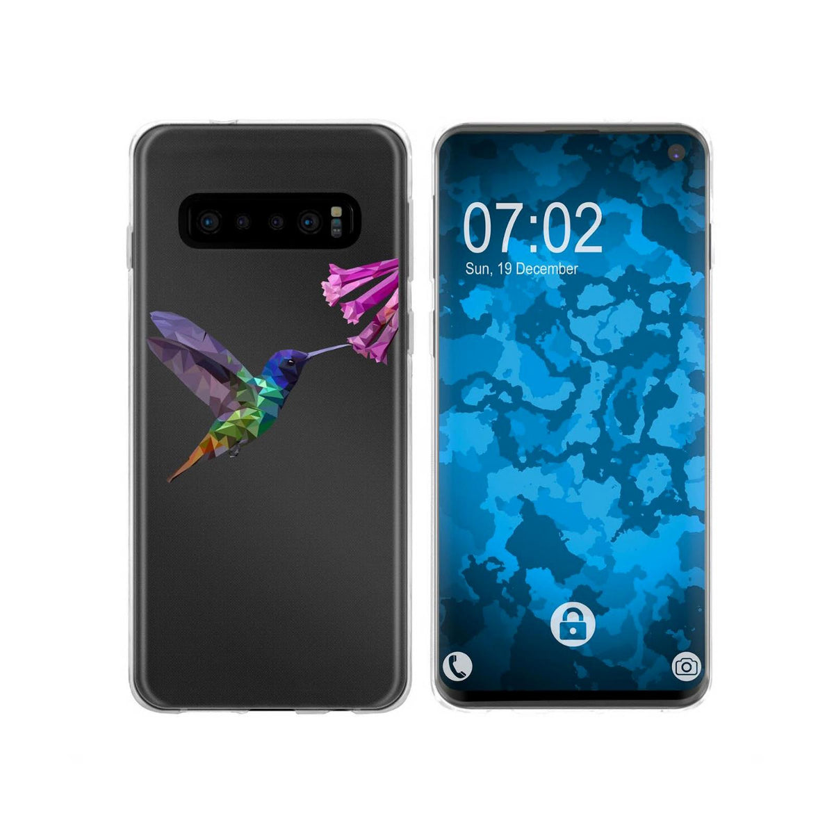 Case für Samsung Galaxy S10 Silikon-Hülle Vektor Tiere Eule M1 – Ansicht 3