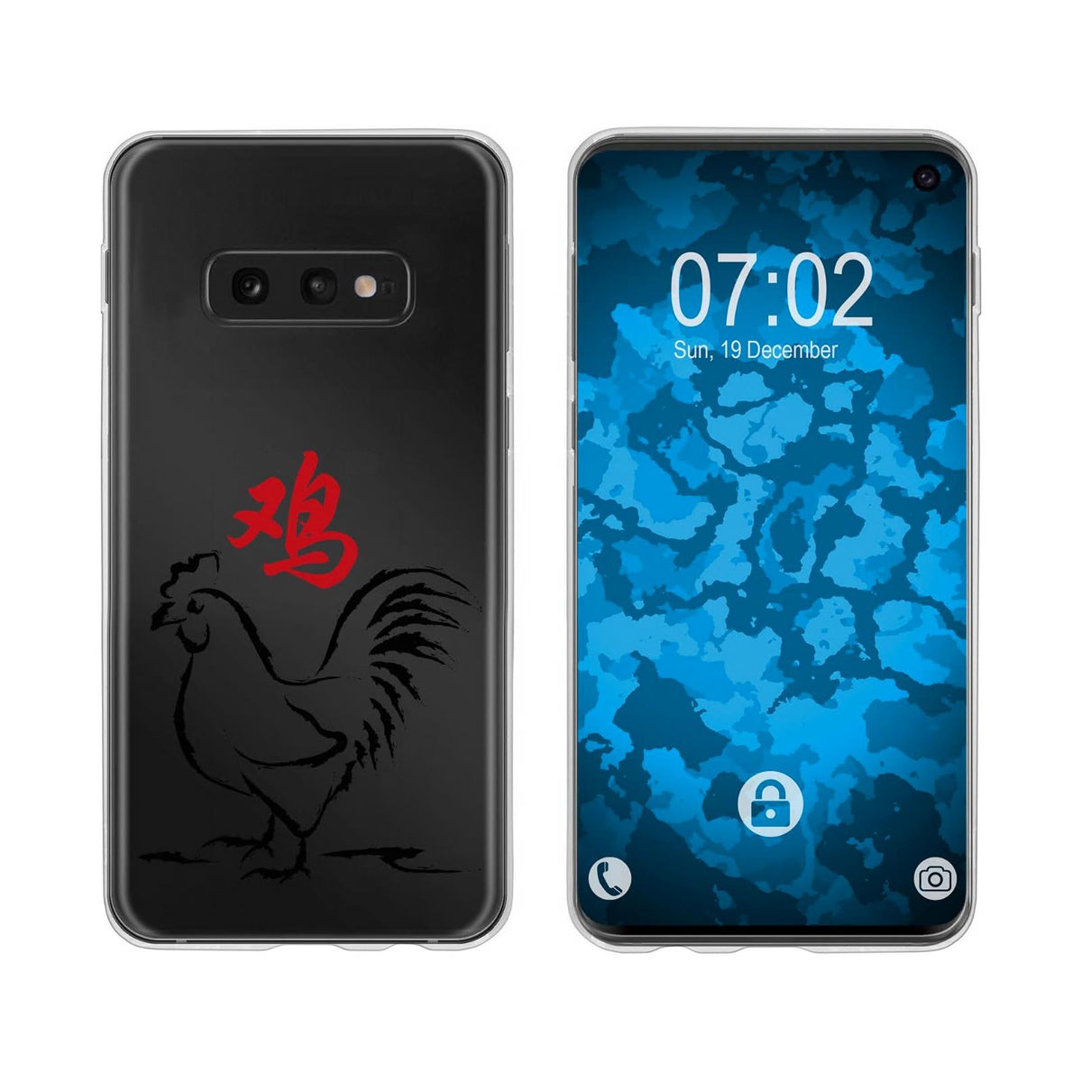 Case für Samsung Galaxy S10e Silikon-Hülle Tierkreis Chinesisch M9 – Ansicht 2