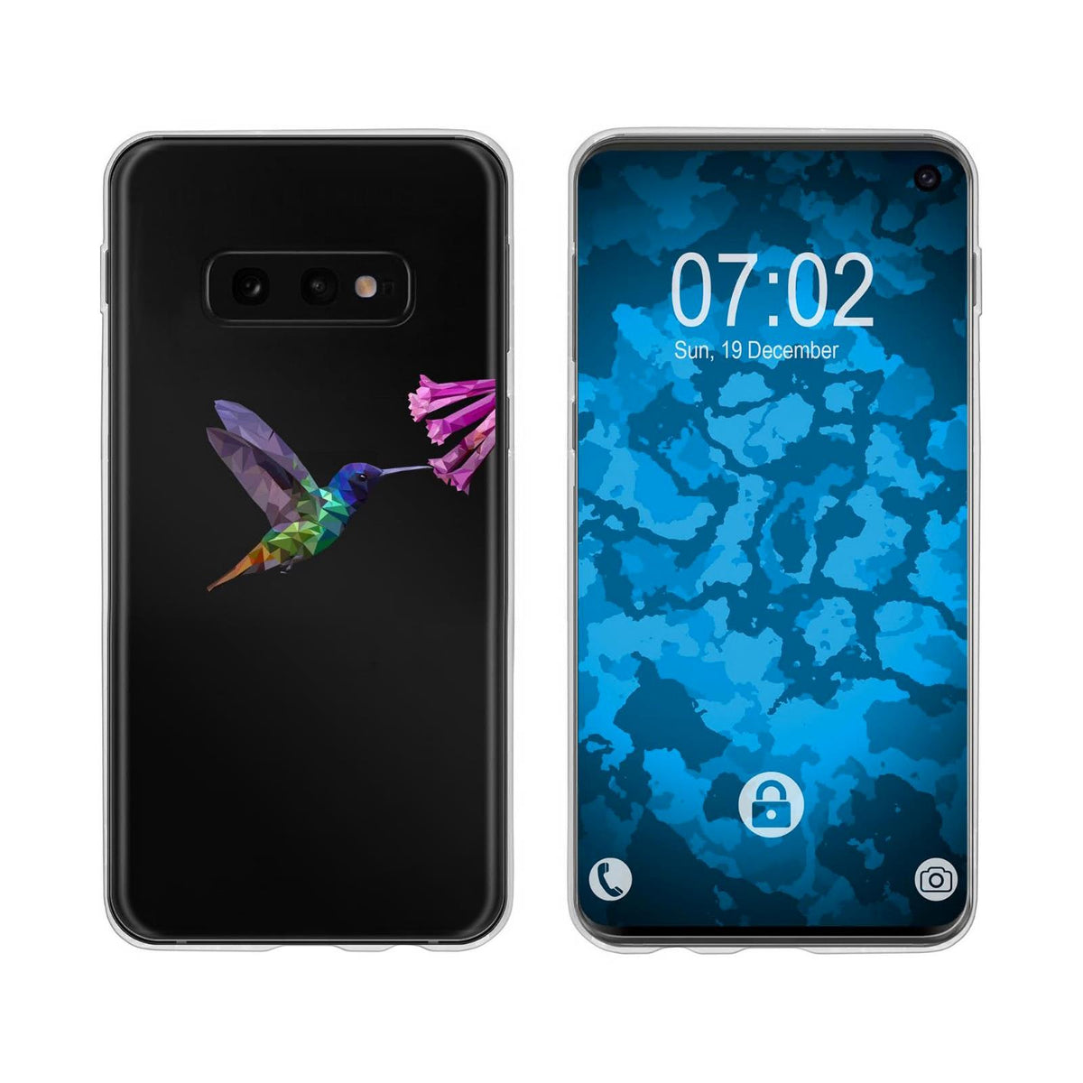 Case für Samsung Galaxy S10e Silikon-Hülle Vektor Tiere Flamingo M2 – Ansicht 2