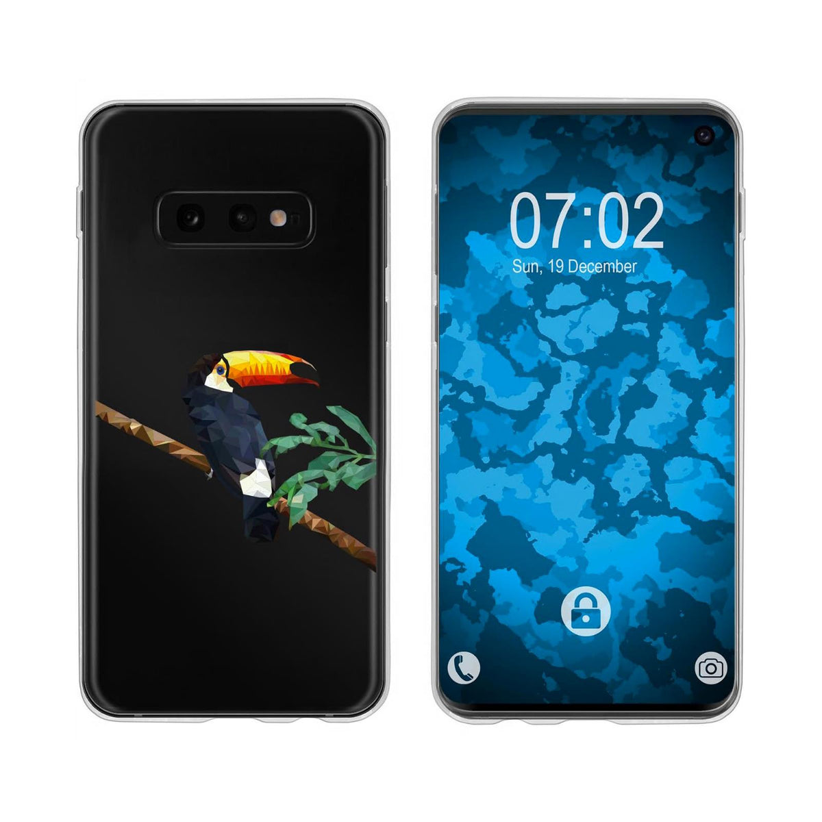 Case für Samsung Galaxy S10e Silikon-Hülle Vektor Tiere Kolibri M3 – Ansicht 3
