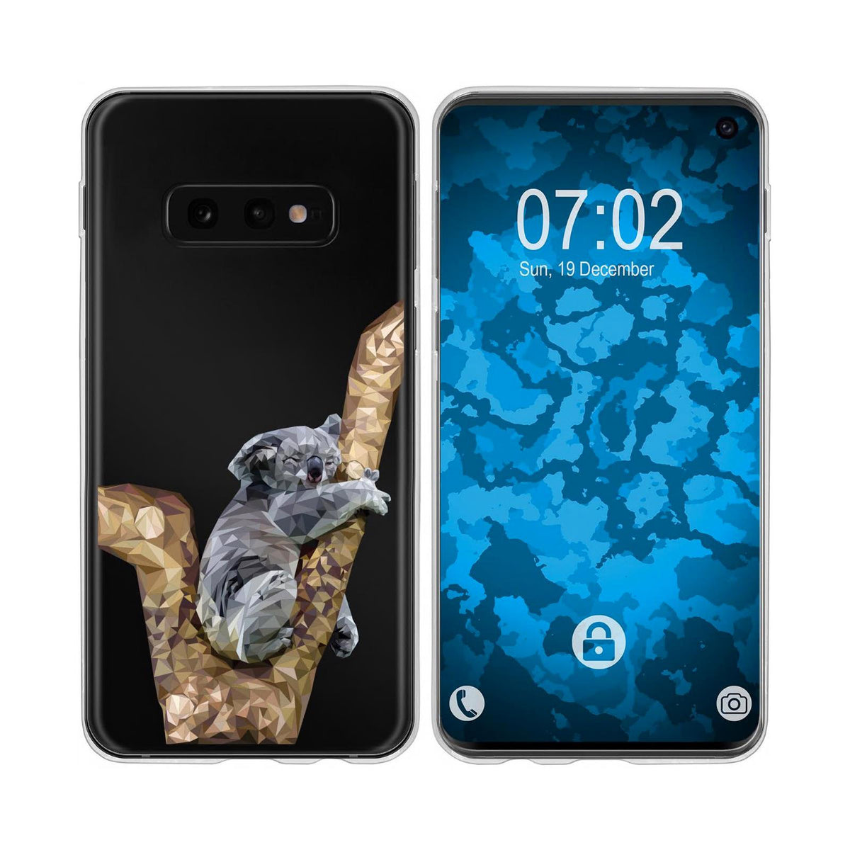 Case für Samsung Galaxy S10e Silikon-Hülle Vektor Tiere Camelion M7 – Ansicht 3