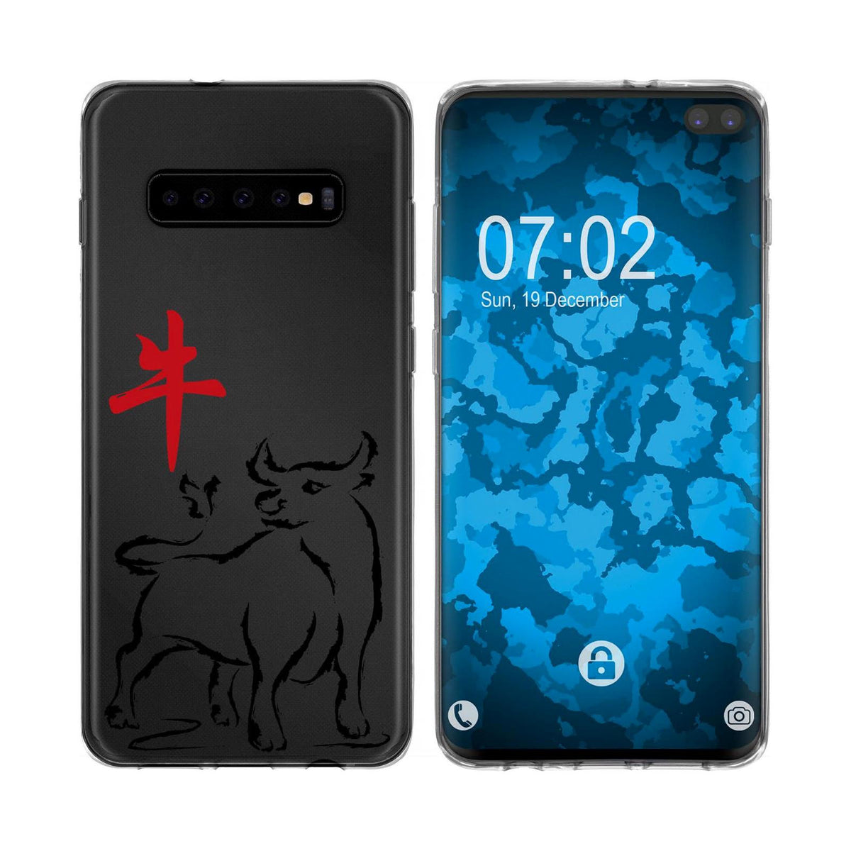 Case für Samsung Galaxy S10 Plus Silikon-Hülle Tierkreis Chinesisch M1 – Ansicht 2