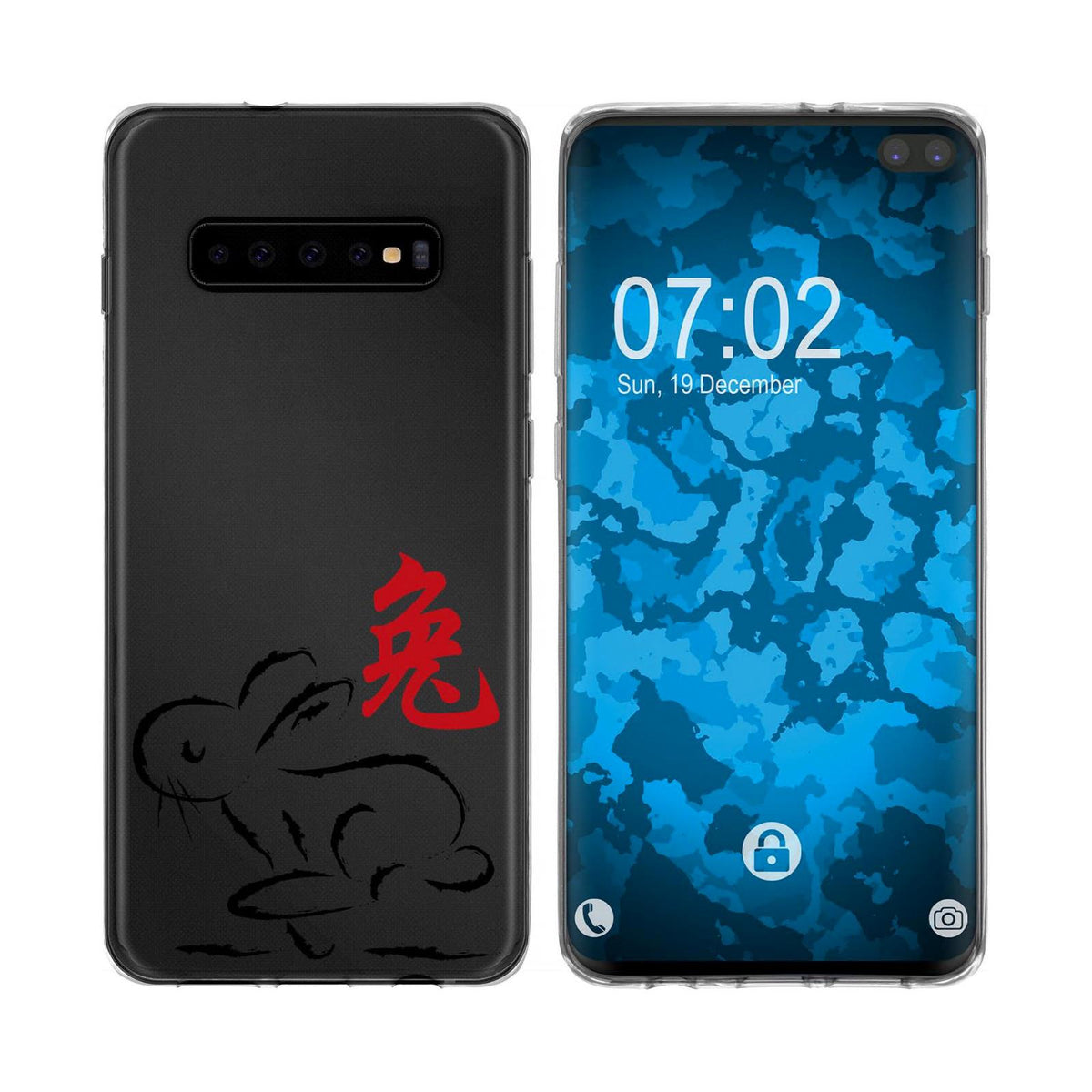 Case für Samsung Galaxy S10 Plus Silikon-Hülle Tierkreis Chinesisch M2 – Ansicht 3