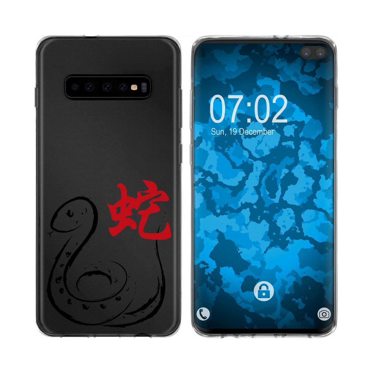 Case für Samsung Galaxy S10 Plus Silikon-Hülle Tierkreis Chinesisch M5 – Ansicht 2