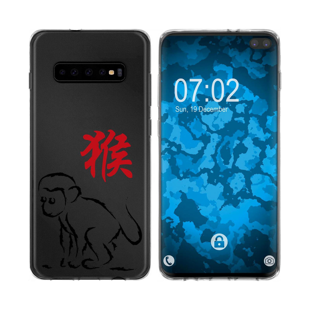 Case für Samsung Galaxy S10 Plus Silikon-Hülle Tierkreis Chinesisch M5 – Ansicht 5