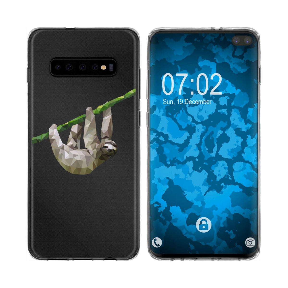 Case für Samsung Galaxy S10 Plus Silikon-Hülle Vektor Tiere Eule M1 – Ansicht 6