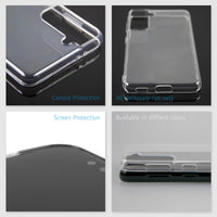PhoneNatic Case kompatibel mit Samsung Galaxy S21 – Crystal Clear Silikon Hülle crystal-case Cover