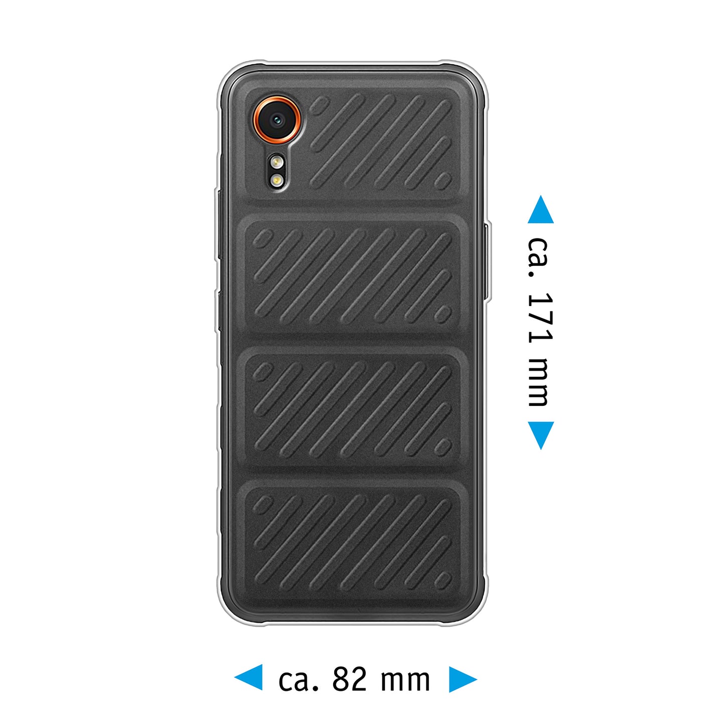 PhoneNatic Case kompatibel mit Samsung Galaxy Xcover 7 – Transparent Silikon Hülle crystal-case Cover