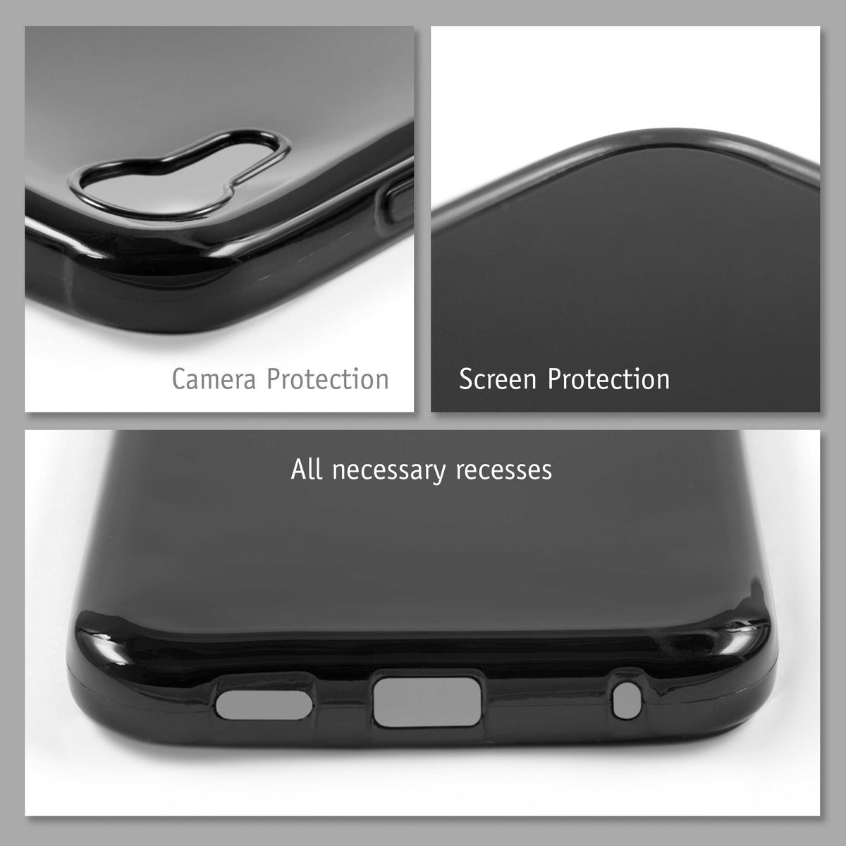 PhoneNatic Case kompatibel mit Samsung Galaxy Xcover 7 – Schwarz Silikon Hülle crystal-case Cover (Kopie)