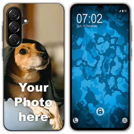 PhoneNatic Case kompatibel mit Galaxy A26 Personalisierte Handyhülle clear zum selbst gestalten mit eigenem Foto