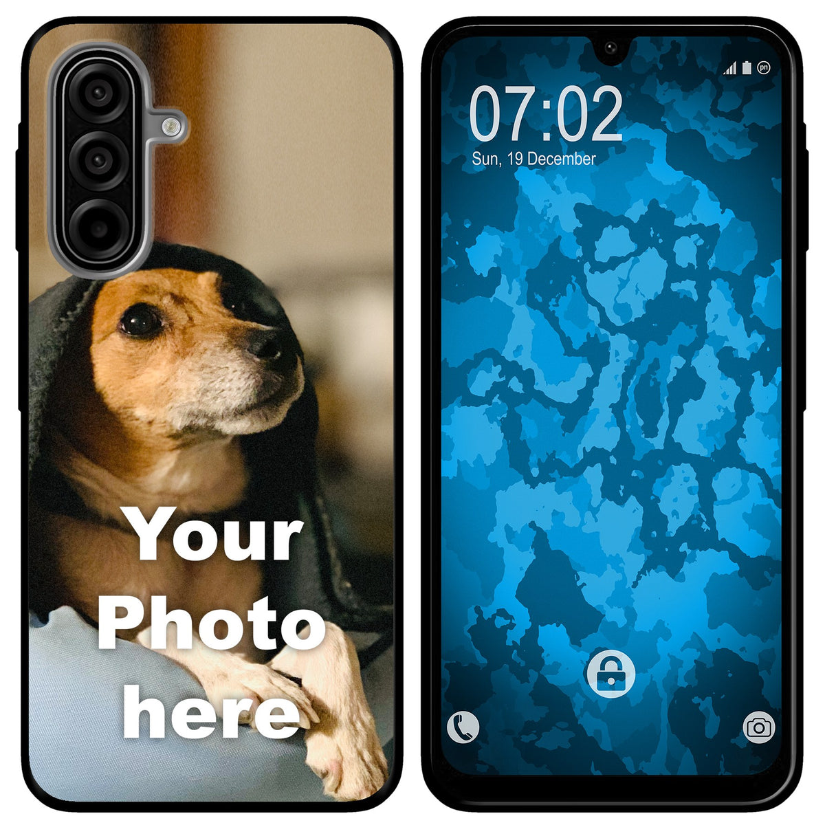 Personalisierte Handyhülle für Galaxy A17 (transparent) zum Selbstgestalten mit eigenem Foto