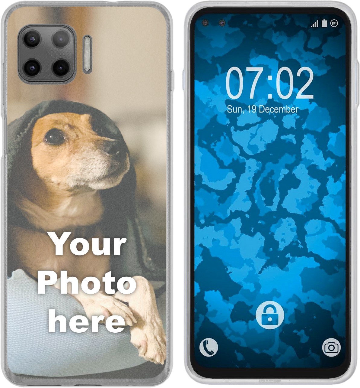 Moto G 5G Plus Foto-Hülle transparent