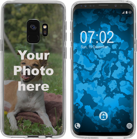 Personalisierte Handyhülle für Galaxy S9 (transparent) zum Selbstgestalten mit eigenem Foto