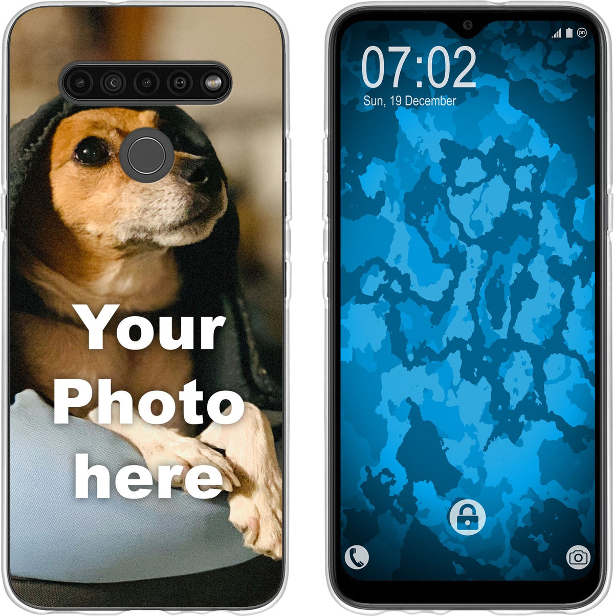 Personalisierte Handyhülle für K41 S (transparent) zum Selbstgestalten mit eigenem Foto