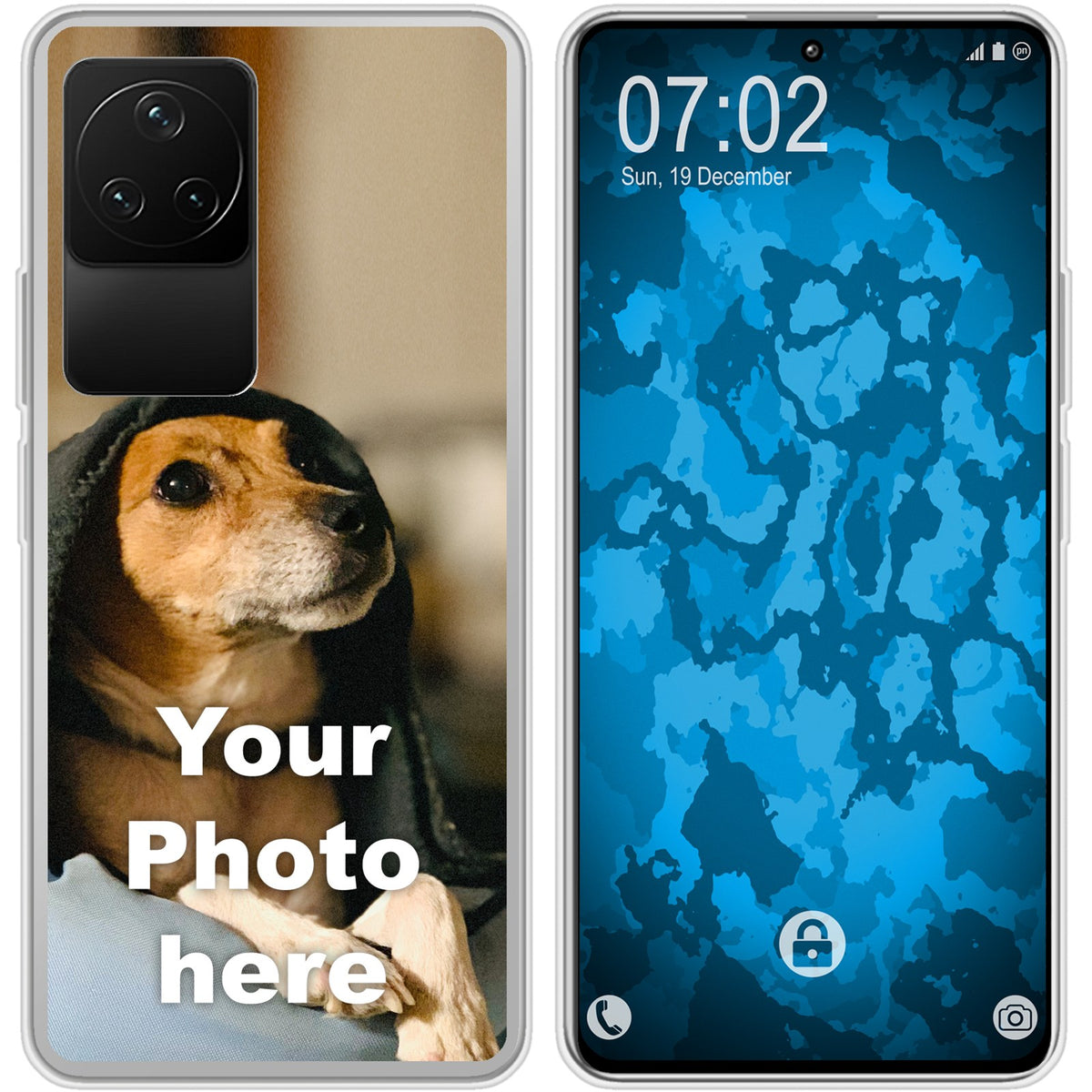 Personalisierte Handyhülle für Reim K60 (transparent) zum Selbstgestalten mit eigenem Foto
