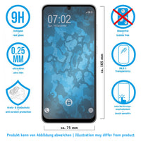 3x Glas-Folie klar  für Samsung Galaxy A05 – Panzerglas für Samsung Galaxy A05