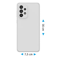 PhoneNatic Case kompatibel mit Samsung Galaxy A33 – Transparent Silikon Hülle crystal-case Cover