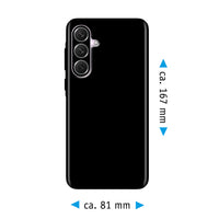 PhoneNatic Case kompatibel mit Samsung Galaxy A56 – Schwarz Silikon Hülle crystal-case Cover