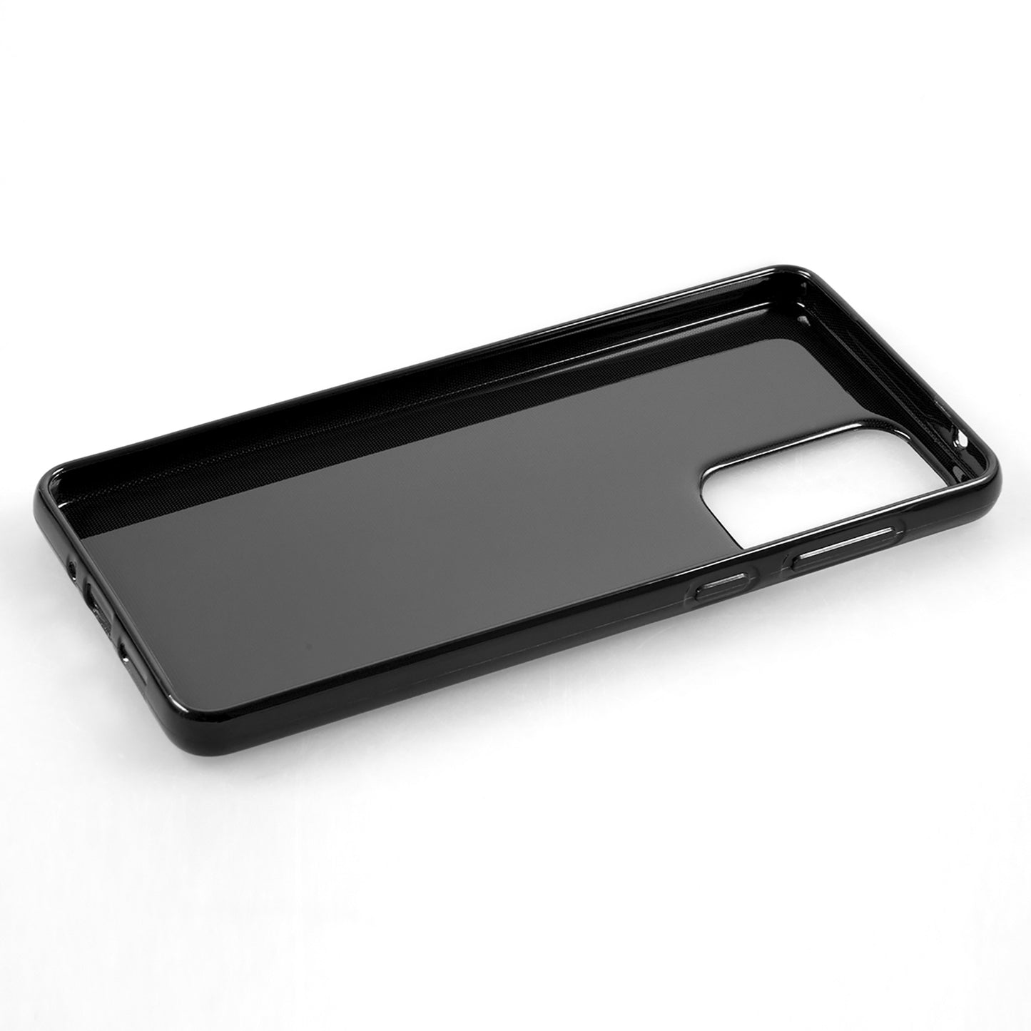 PhoneNatic Case kompatibel mit Samsung Galaxy A73 – Schwarz Silikon Hülle crystal-case Cover